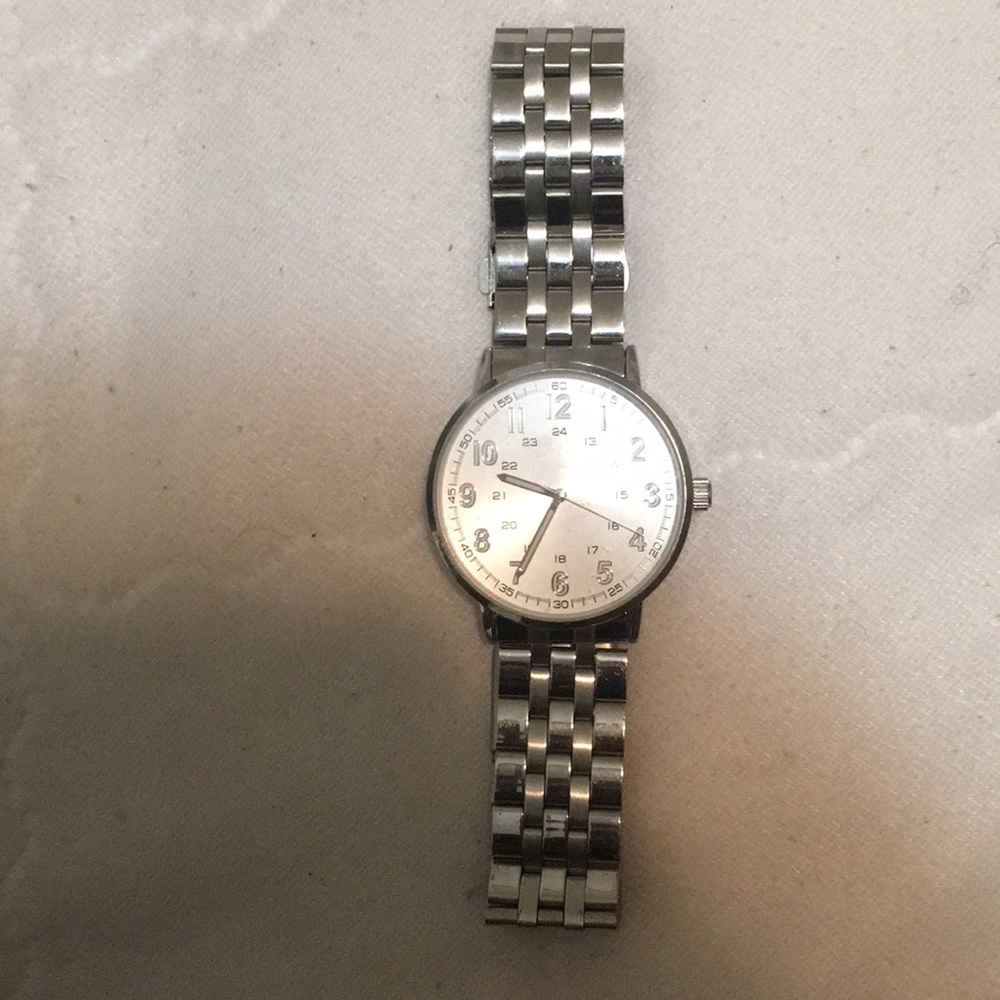silver watch